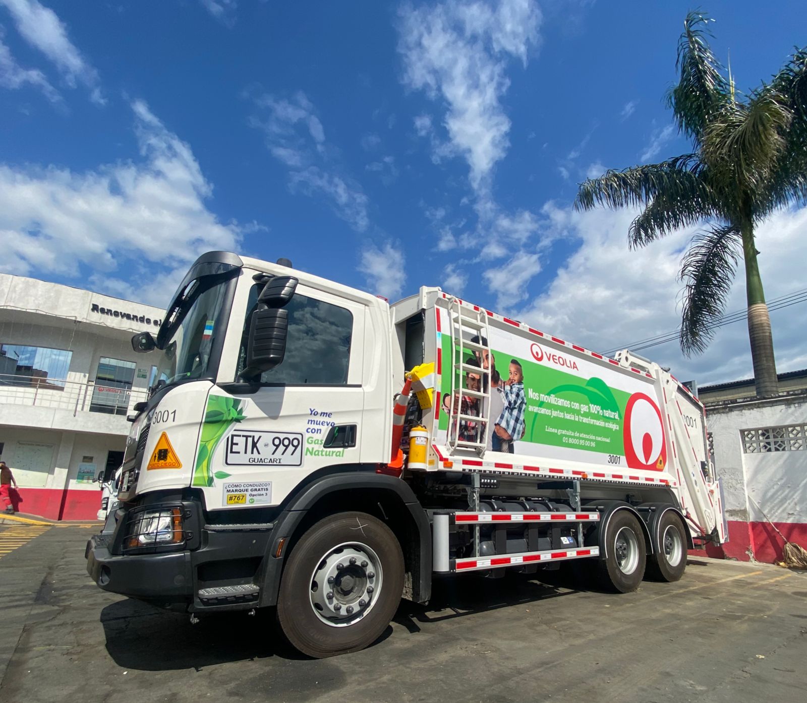 Tendremos el primer vehículo recolector a gas 100 % natural, una apuesta ecológica para la transformación de Palmira -
